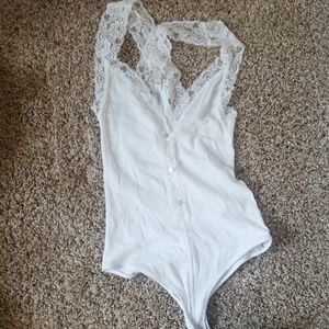 Free people white body suit